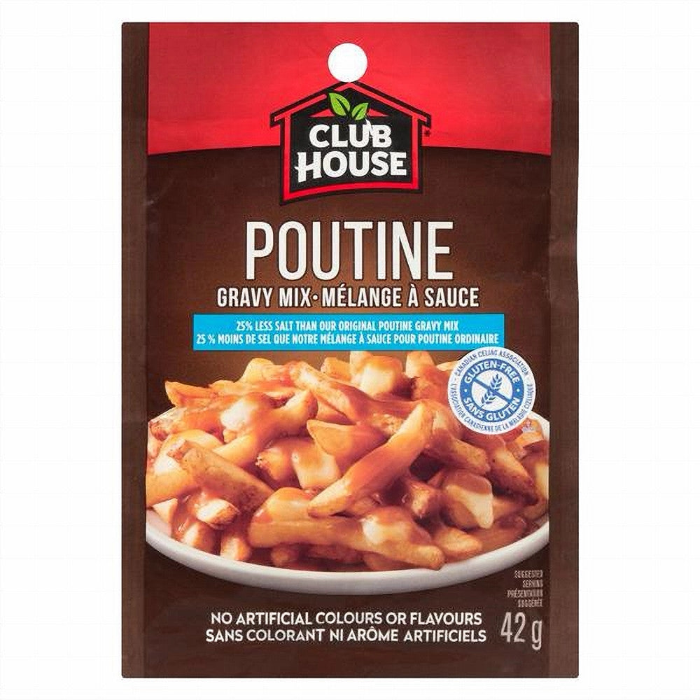 Club House 25% Less Salt & Gluten-Free Poutine Gravy 42g {Imported from Canada}