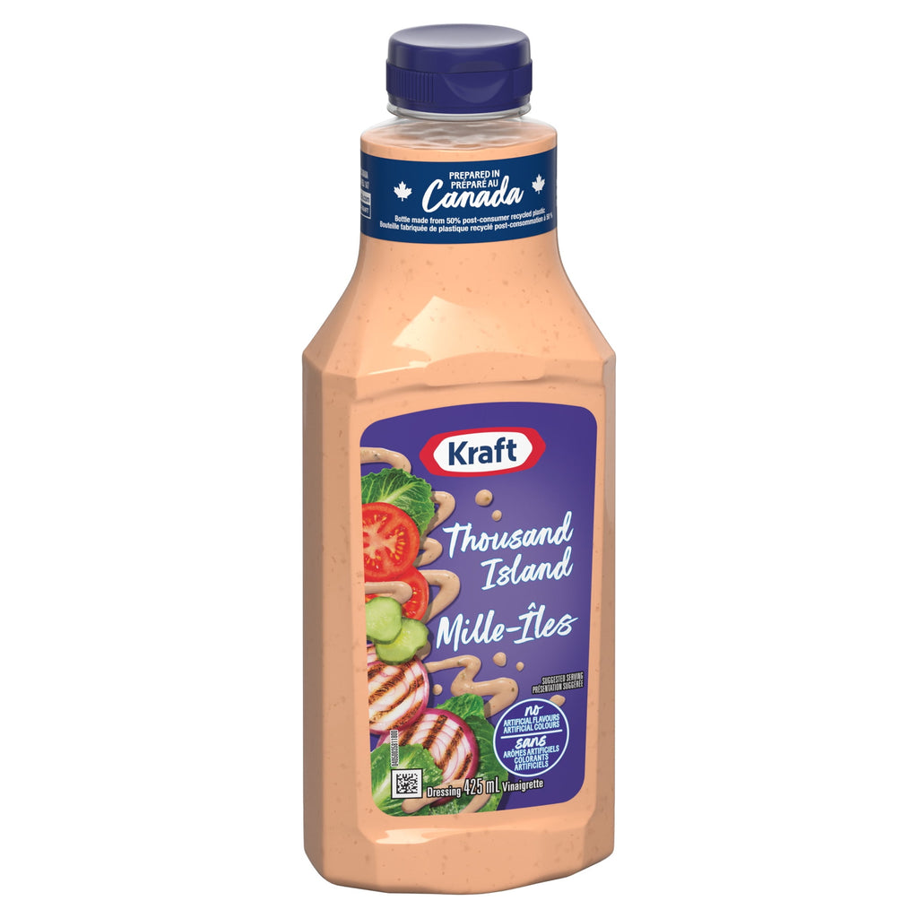 Kraft Thousand Island Dressing 425ml/14.4 oz., Bottle, front of bottle