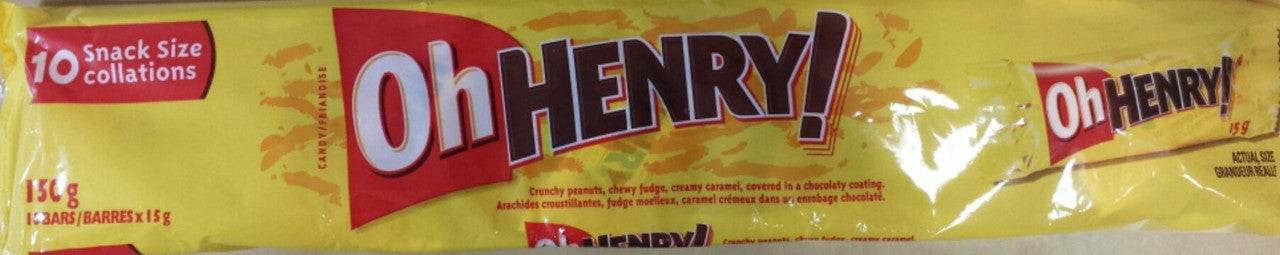 Hershey Oh Henry Snack Size Bars - 10ct/150g {Imported from Canada}