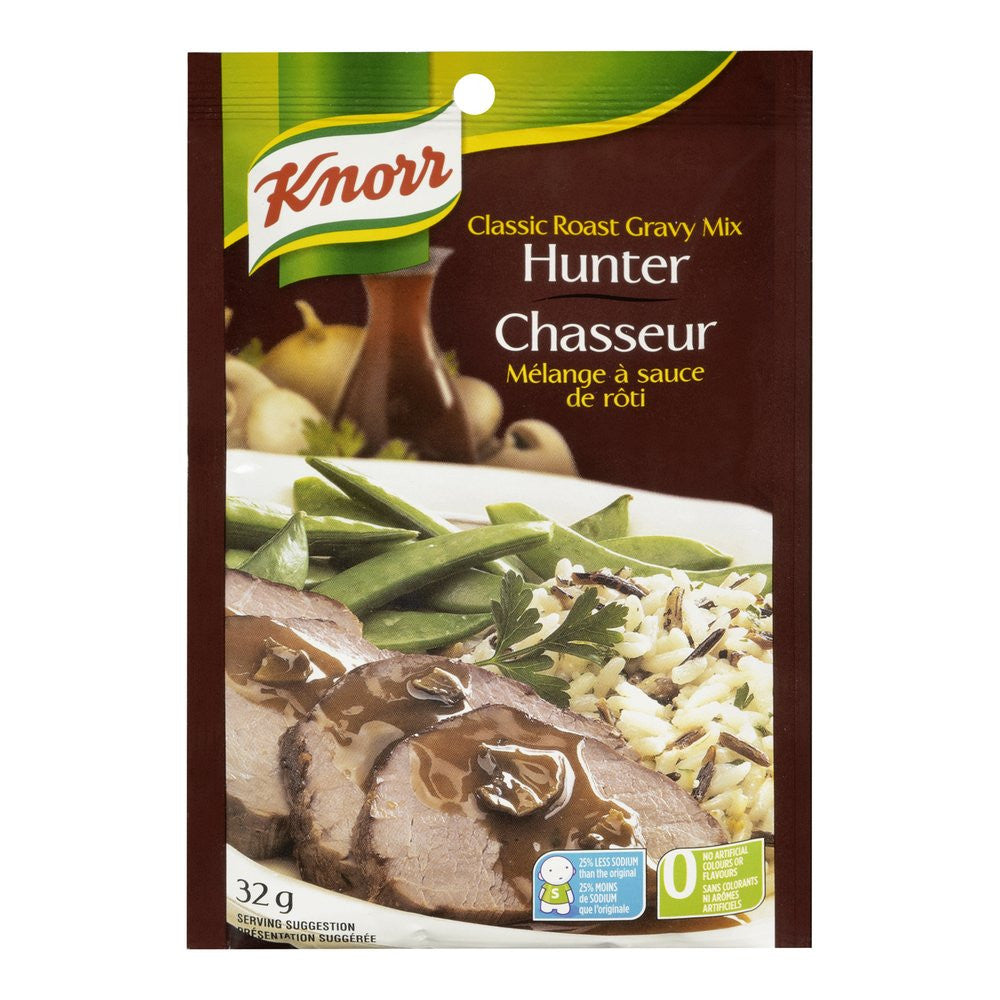 Knorr Classic Roast Gravy Mix, Hunter, 32 Grams/1.1 oz., {Imported from Canada}