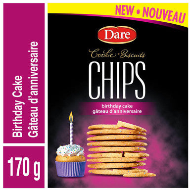 Dare Cookie Chips Birthday Cake 170g/6 oz., {Imported from Canada}