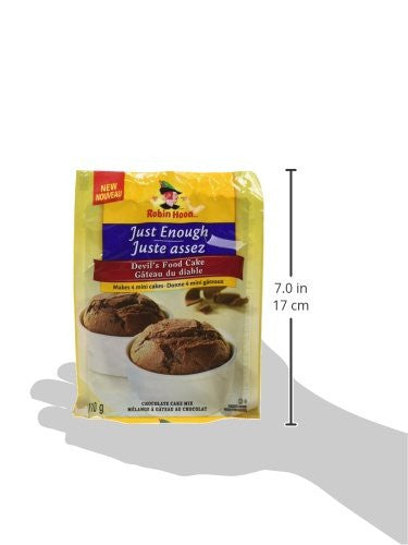 Robin Hood Just Enough Devil's Food Chocolate Cake Mix 110g/3.9oz (Imported from Canada)