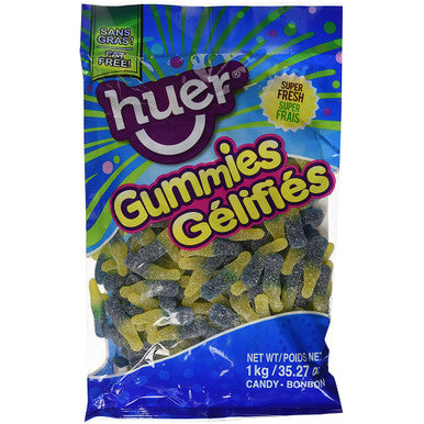 Huer Jumbo Sour Blueberry Lemonade Gummies, 1kg/2.2lbs. {Canadian}