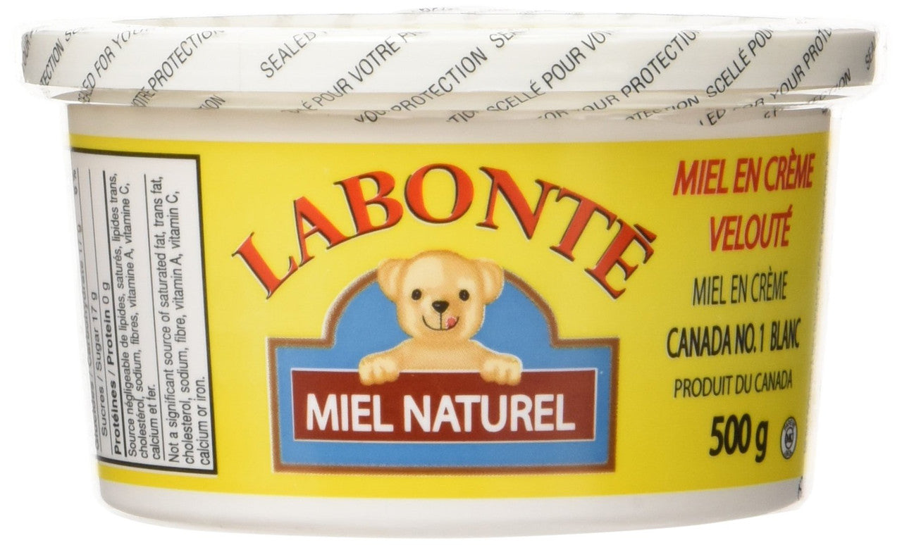 Labonte Extra Creamy, Creamed Honey, 500g/17.6oz., {Imported from Canada}