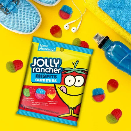 Jolly Rancher - Misfits Original Gummies, 3 Pack, Combined Weight 546g/19.3 oz., {Imported from Canada}