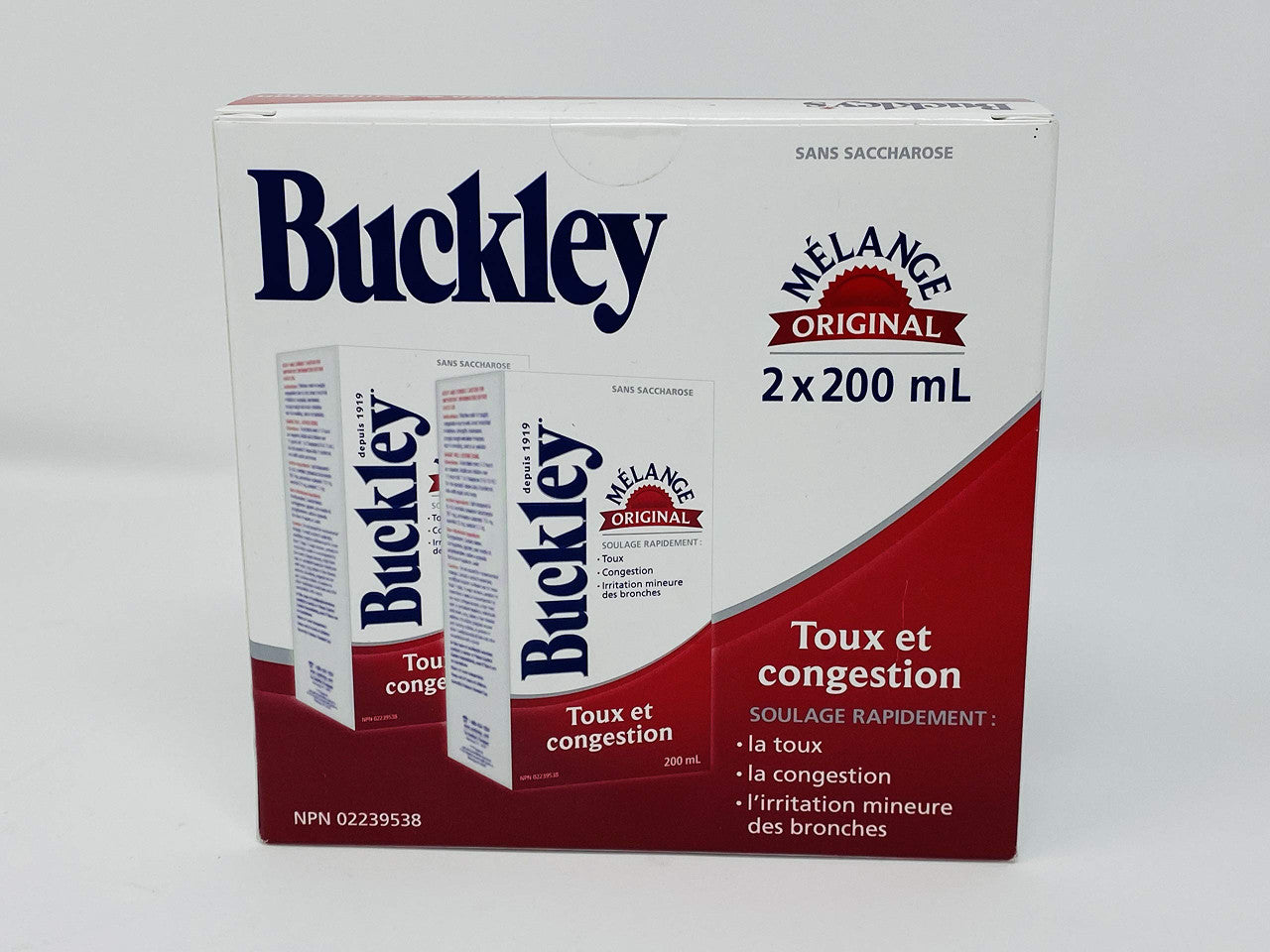 BUCKLEYS Original COUGH CONGESTION Syrup Large 200 ml Size 2 Pack