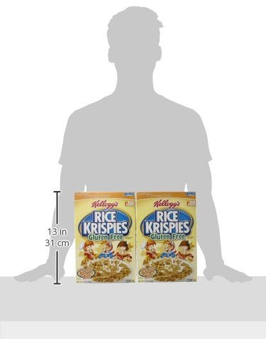 Kellogg's Rice Krispies Gluten Free Cereal, Whole Grain Brown Rice, (Pack of 4)