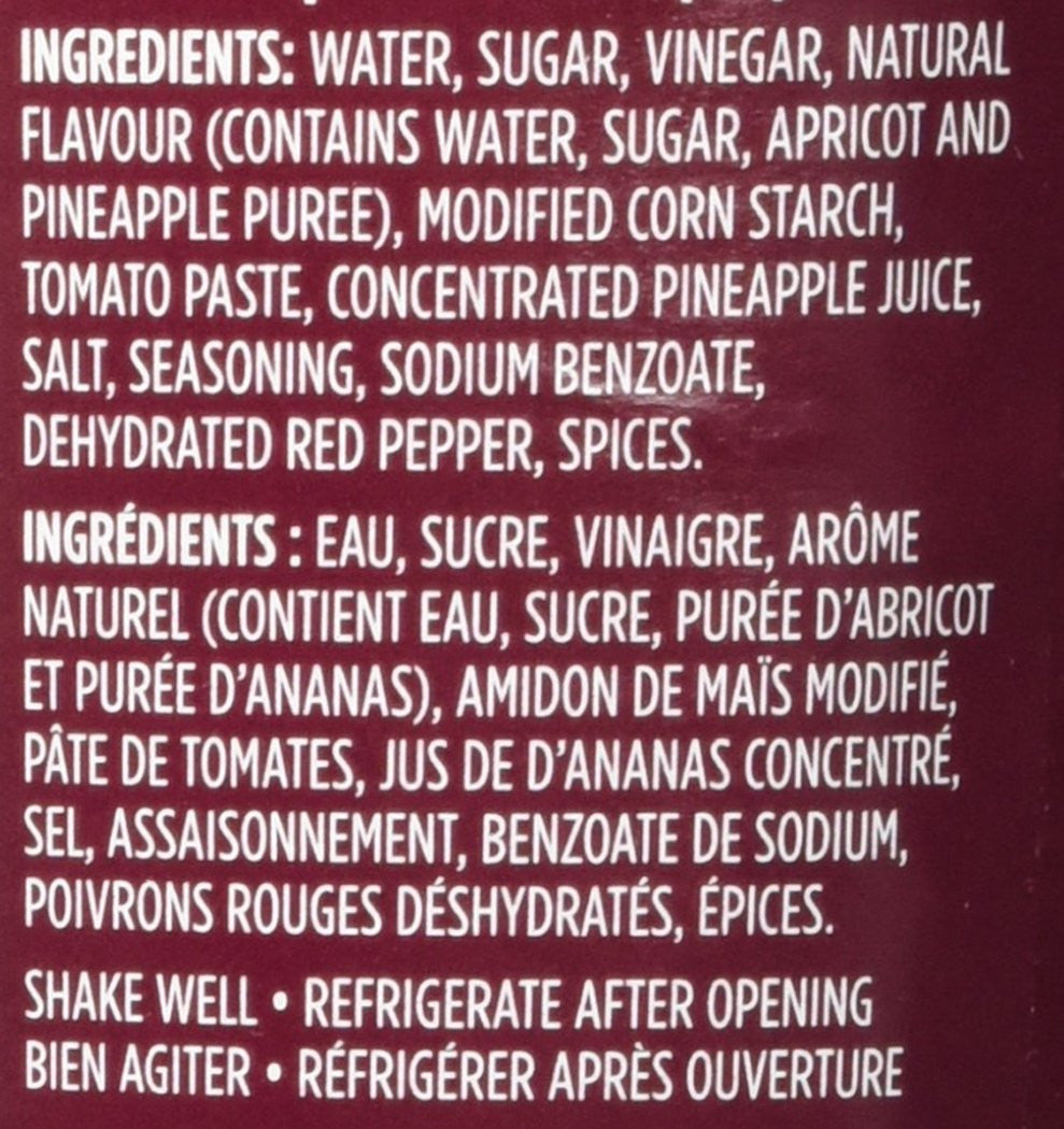 VH Sweet & Sour Dipping Sauce 341mL/11.5oz, Jars, 12 Count {Imported from Canada}