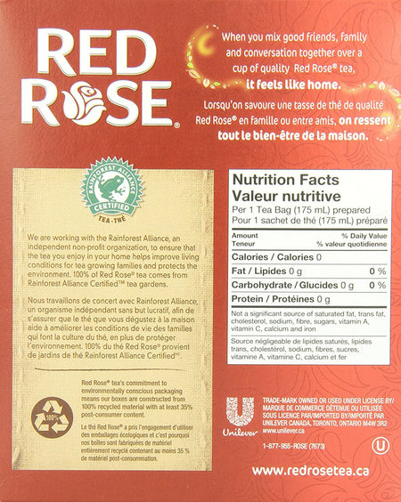 Canadian Red Rose Tea - 72 tea bags {Imported from Canada}