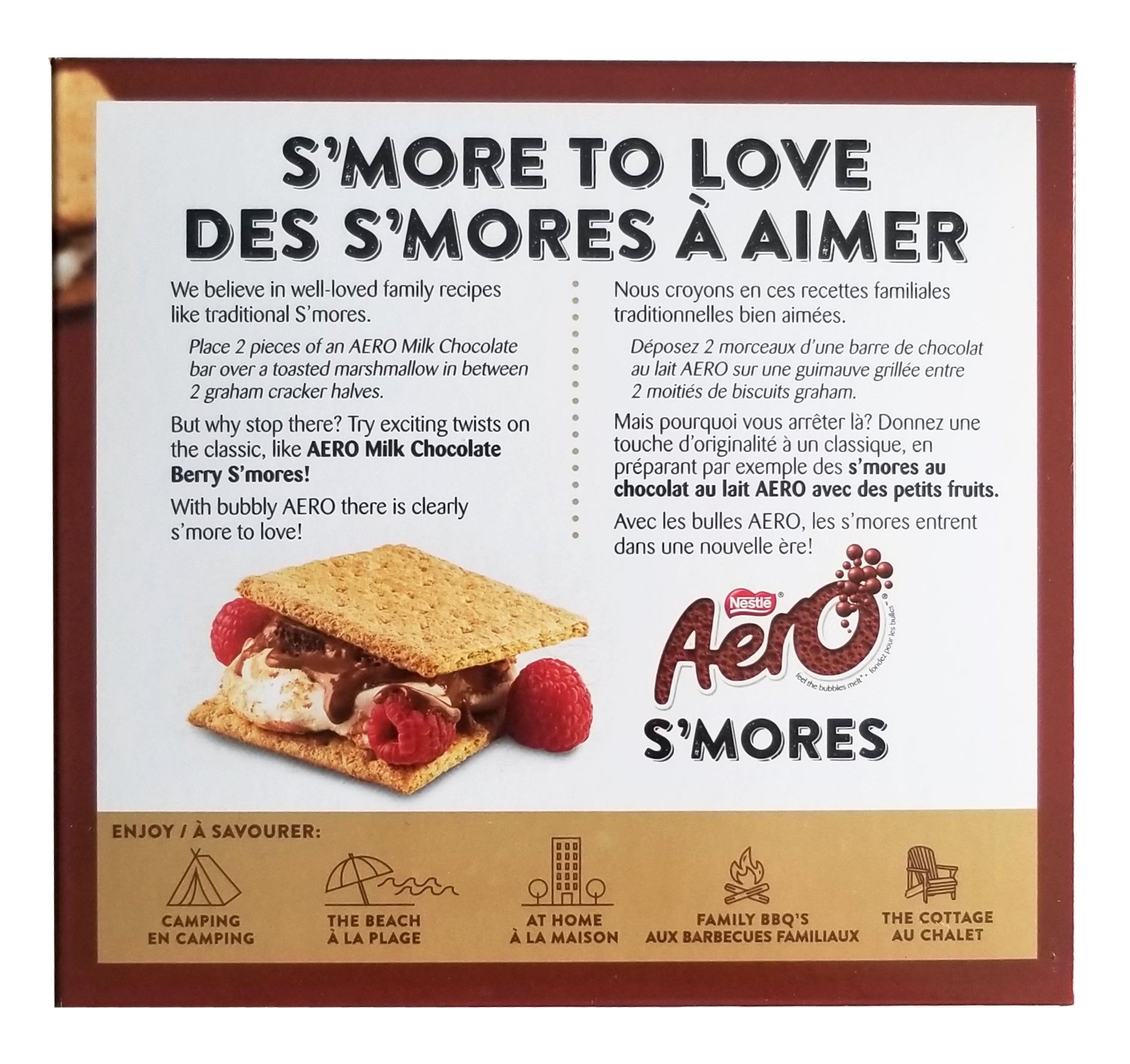 Nestle Aero S'Mores Kit, Makes 18 S'mores, 569g/20 oz. Box {Imported from Canada}