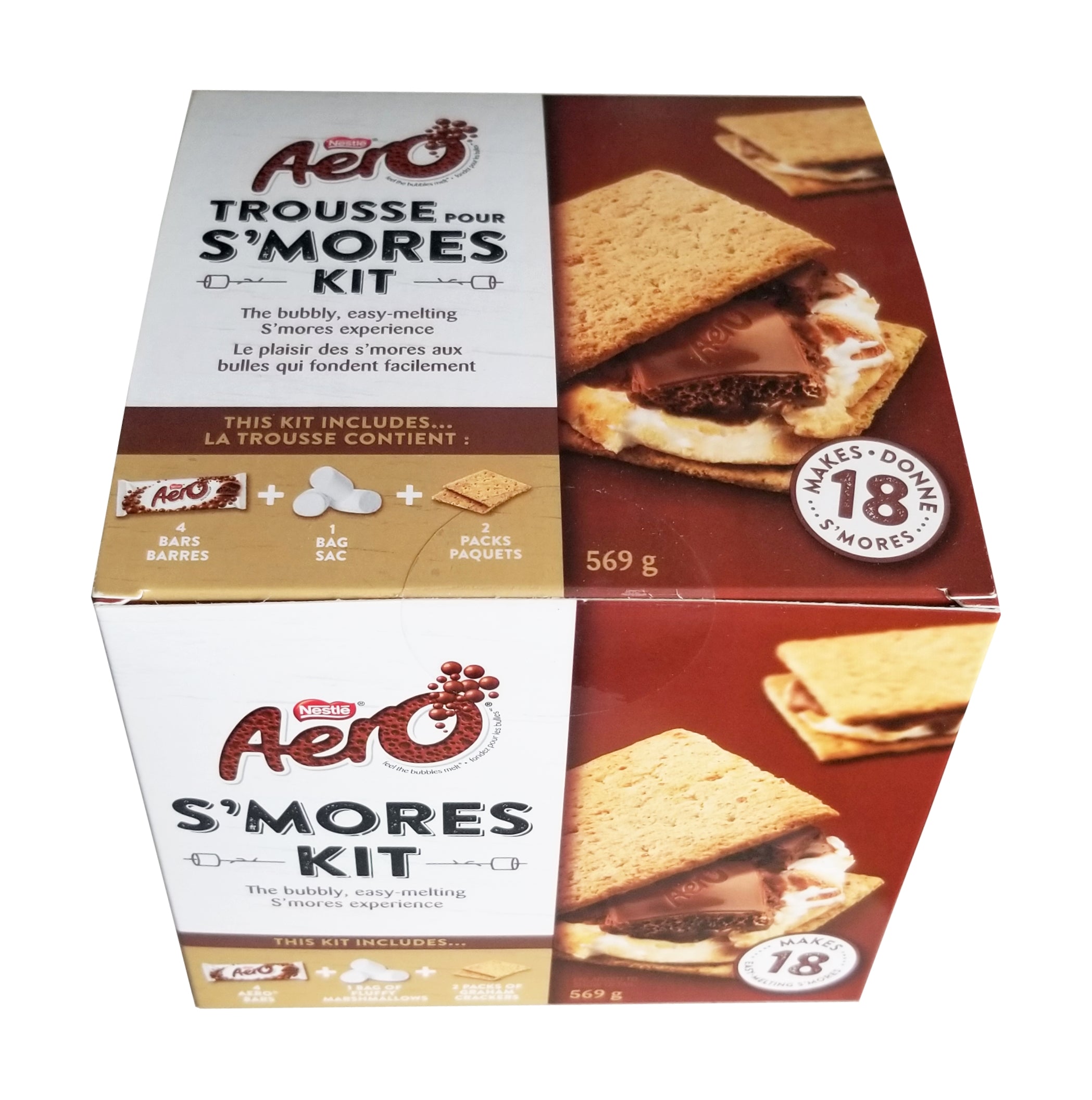 Nestle Aero S'Mores Kit, Makes 18 S'mores, 569g/20 oz. Box {Imported from Canada}