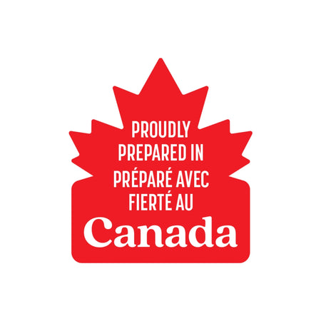 Proudly Prepared in Canada - Label