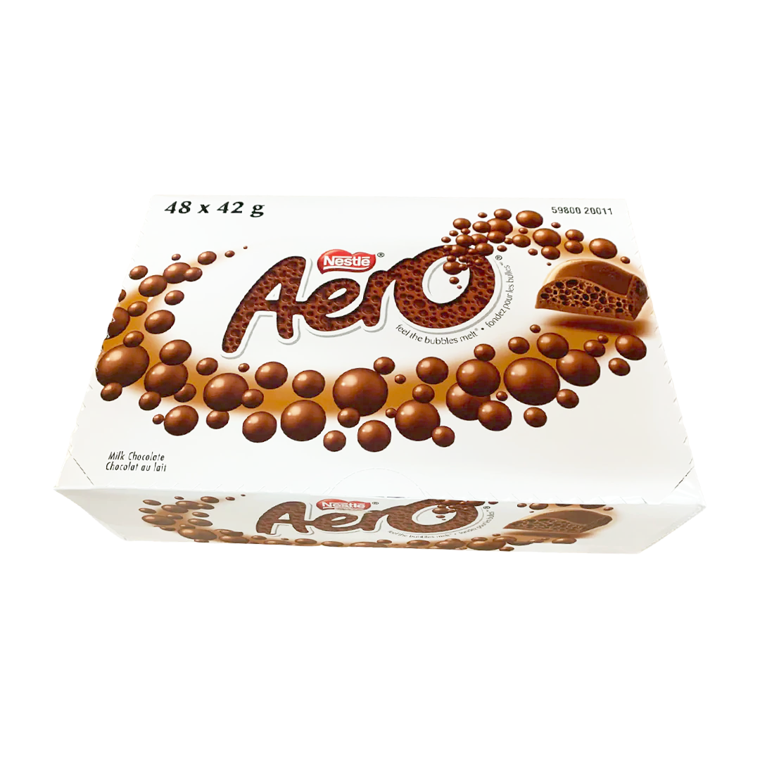 Nestle Aero Chocolate Bars 48ct x 42gram bars {Imported from Canada}