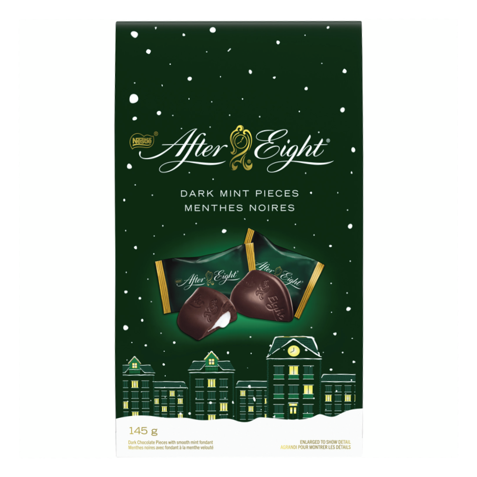 Nestle After Eight Dark Chocolate Mint Pieces, 145g/5 oz. Bag (Imported from Canada)