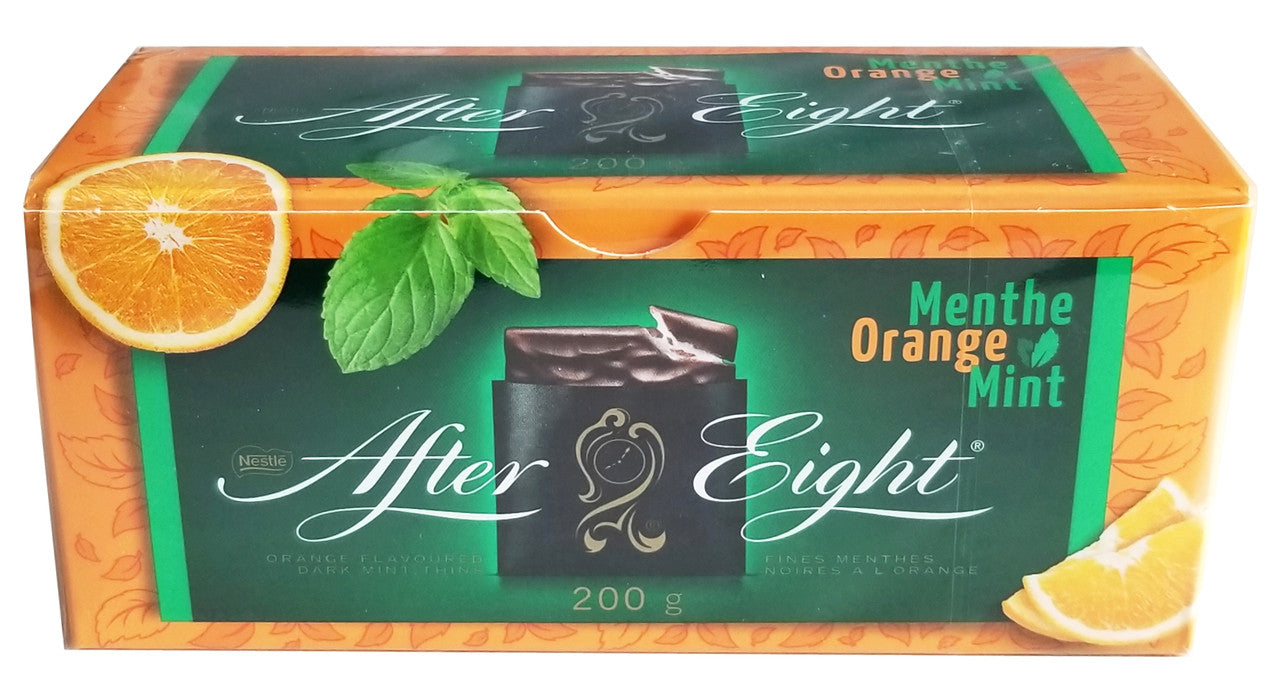 Nestle After Eight Orange Flavoured Dark Mint Thins 7.05oz. {Imported from Canada}