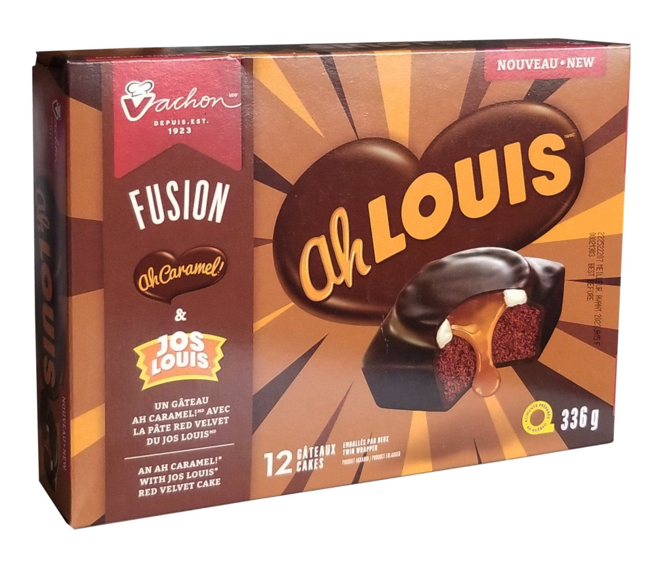 NEW! Vachon Fusion Ah Louis Cakes, 12 cakes, 336g/11.9 oz.,  {Imported from Canada}