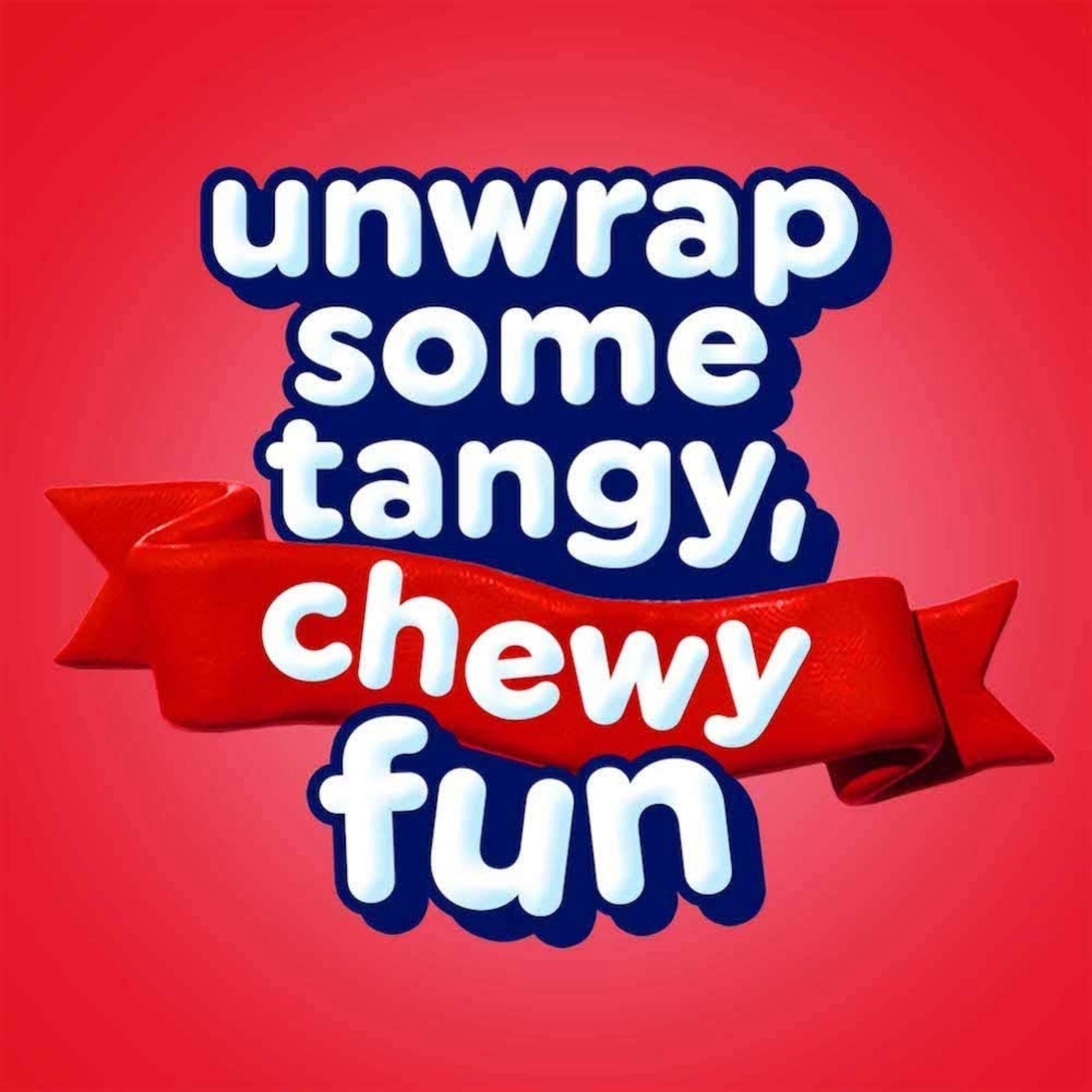 Airheads Cherry tangy chewy taffy candy bar, individually wrapped bulk snack
