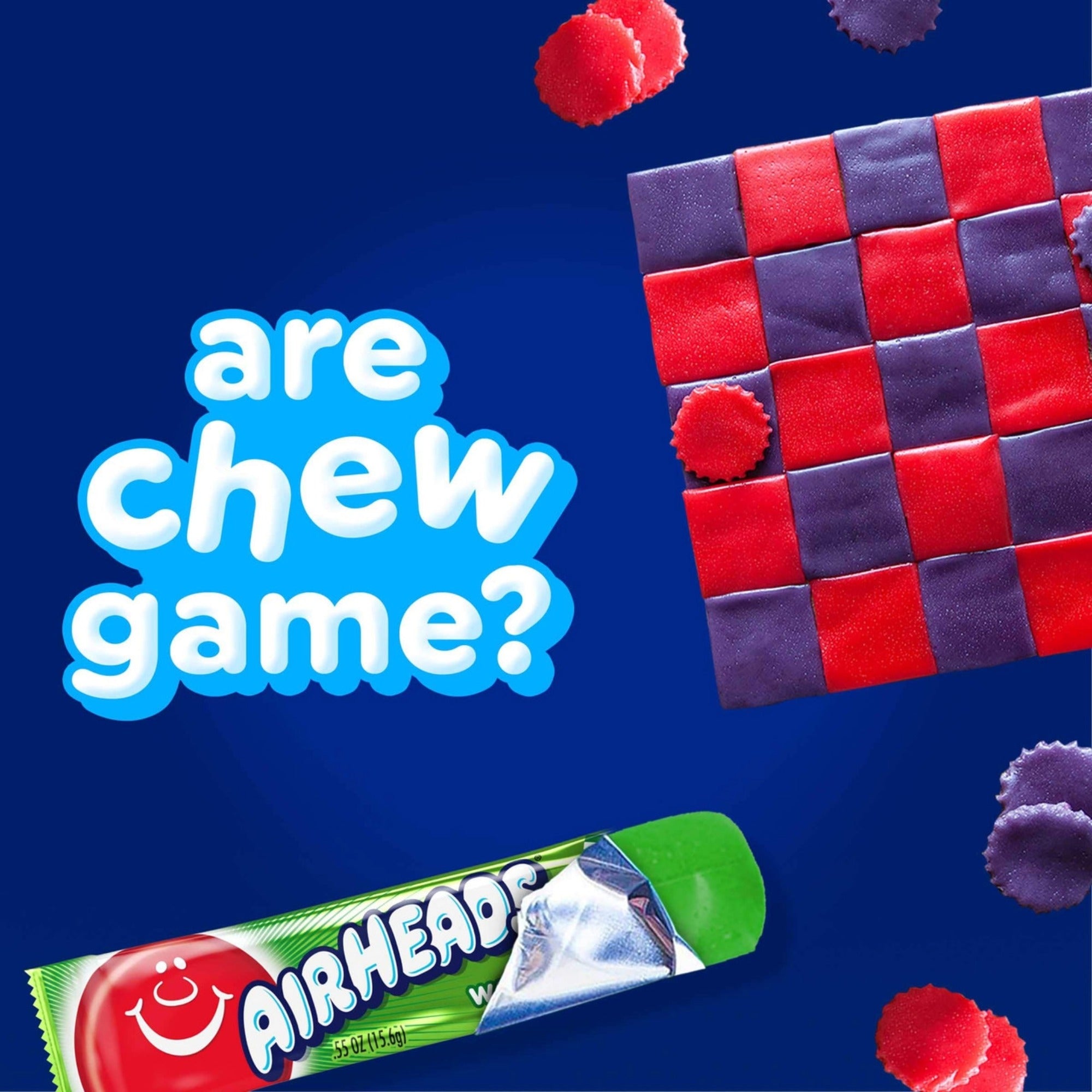 Airheads Watermelon chewy candy bar fun snack, great for kids and candy lovers