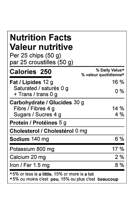 Hardbite All Natural Potato Chips, 150g/5.3oz., {Imported from Canada}