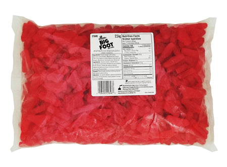 Package of Allan Big Foot Original Gummy Candy - 2.5kg on a white background