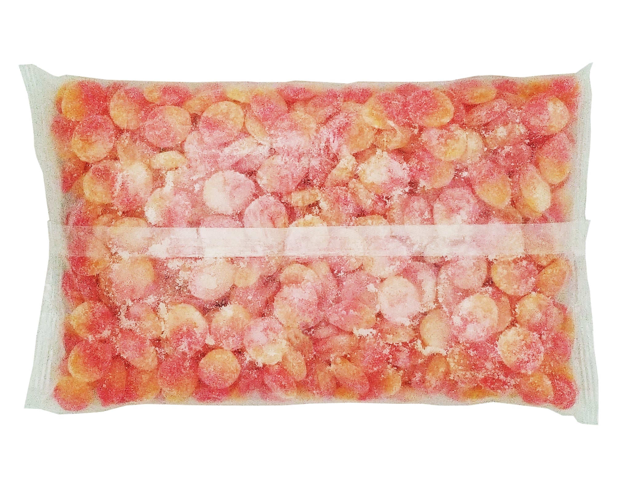 Allan Peach Slices Gummy Candy - 2.5kg on a white background