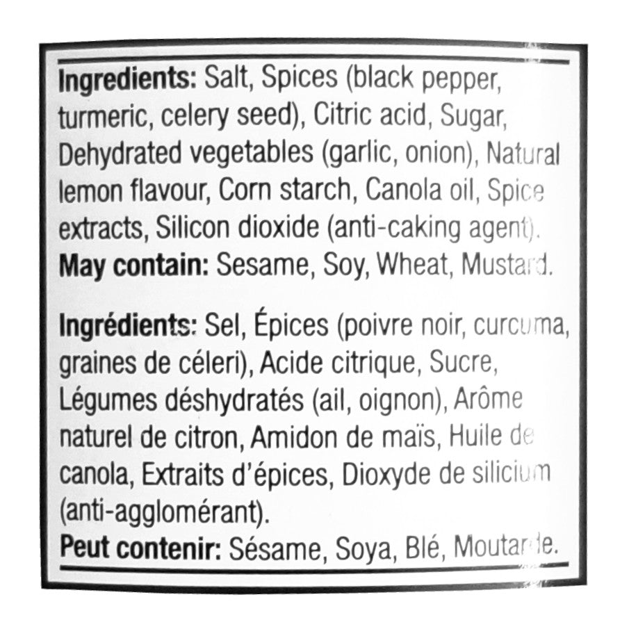 Altius Spice House Lemon & Pepper Seasoning Blend, 900g/31.7 oz., {Imported from Canada}