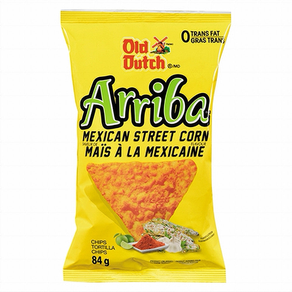 Old Dutch Arriba Tortilla Chips, Mexican Street Corn Flavor, 84g/3 oz., Bag, {Imported from Canada}