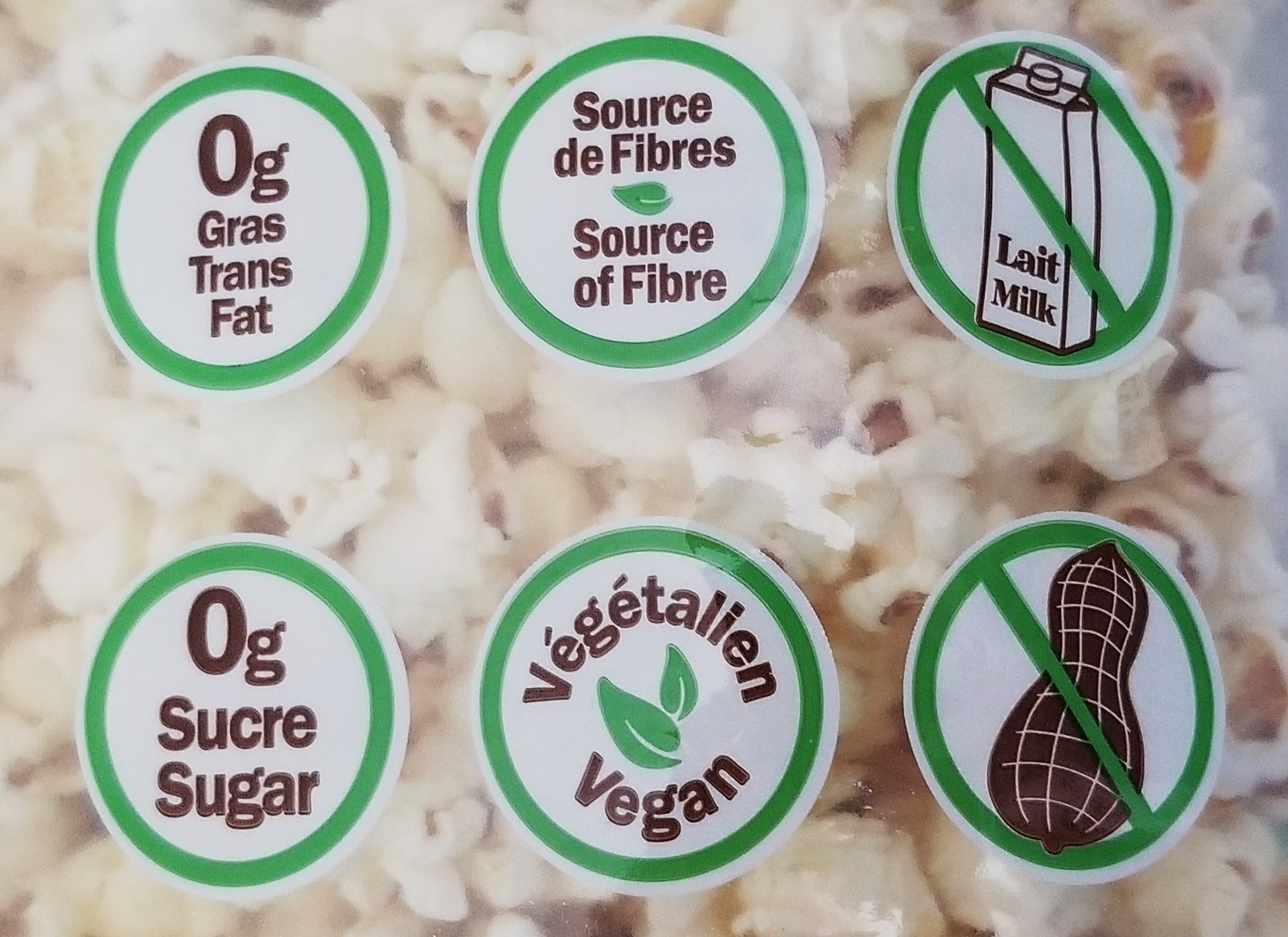 Bad Monkey L' Original Salt and Butter Popcorn, 300g, certified labels.