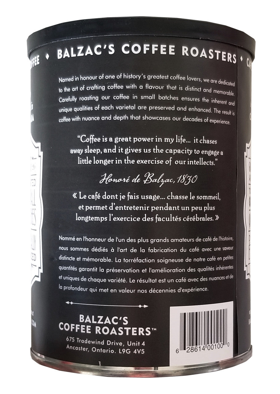 Balzac's Coffee Roasters Balzac's Blend Ground Coffee, 300g/10 oz. Can {Imported from Canada}