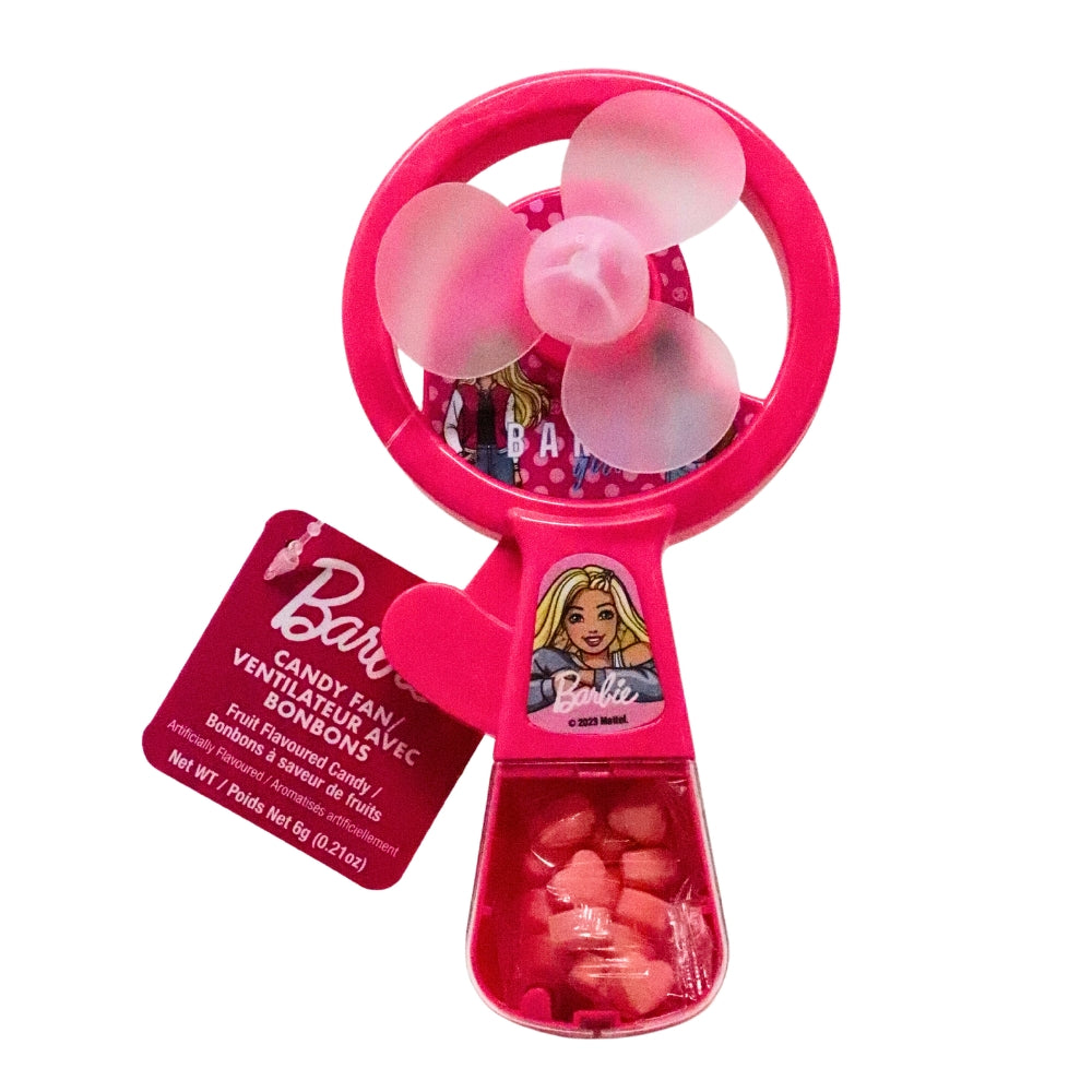 Barbie Candy Fan, front of individual candy fan