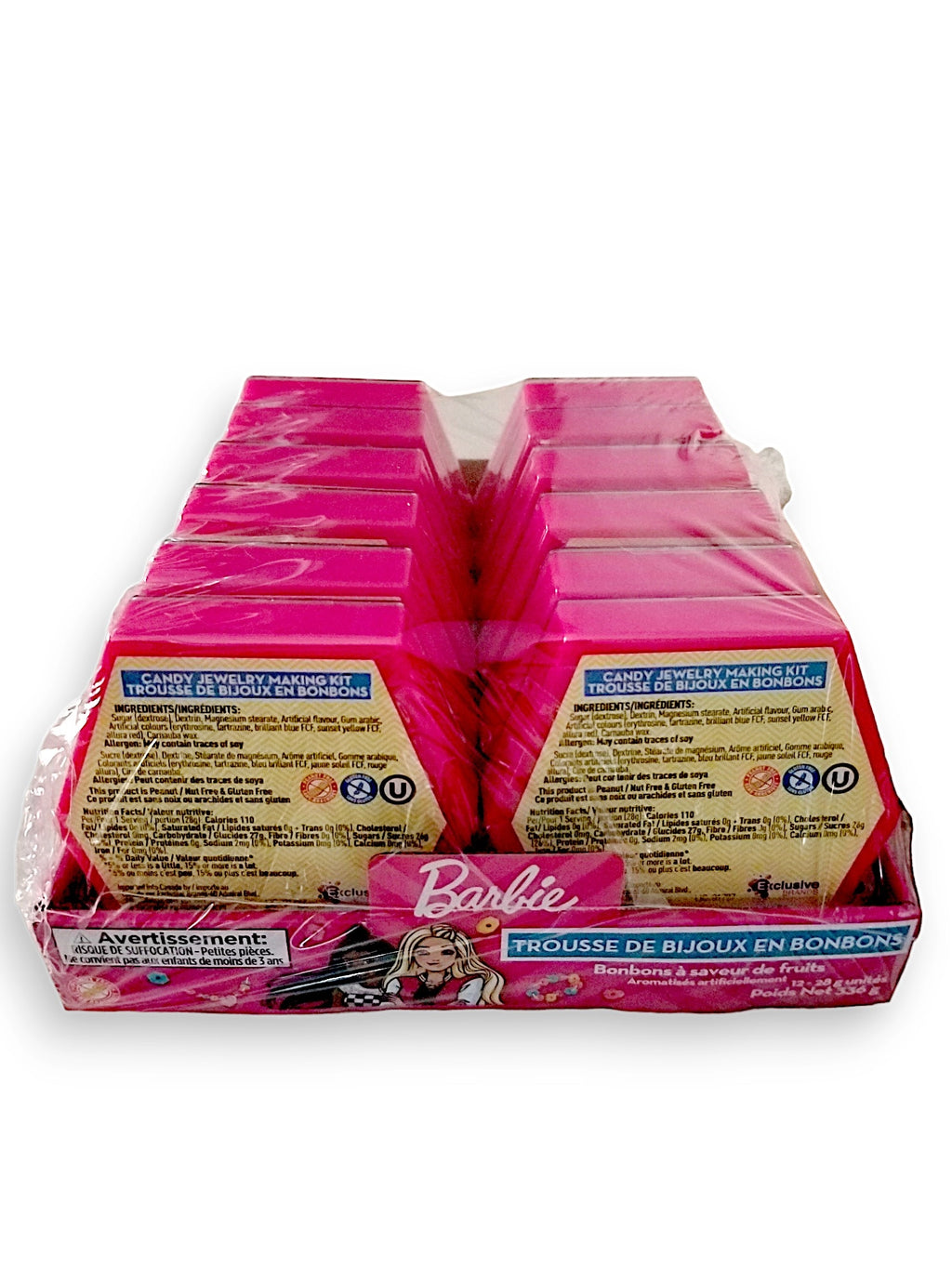 Barbie Candy Jewelry Making Kit (12x28g), back of package