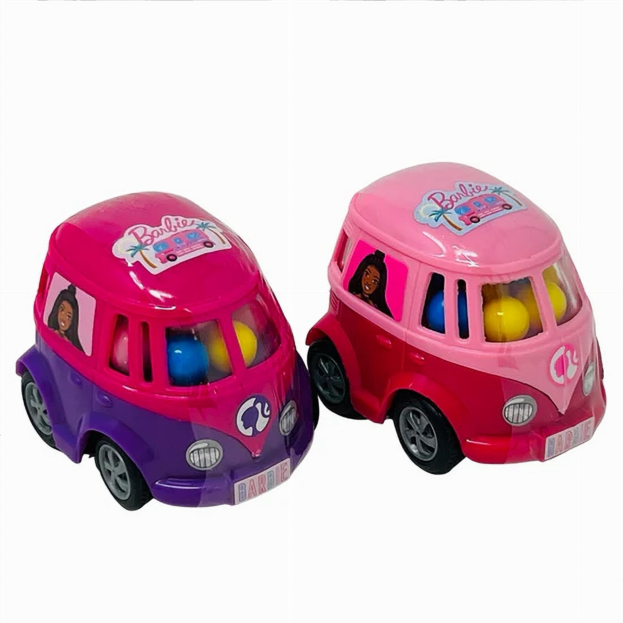 Barbie Camper Van Candy 12-pack pink and purple novelty fruit hard candy assorted