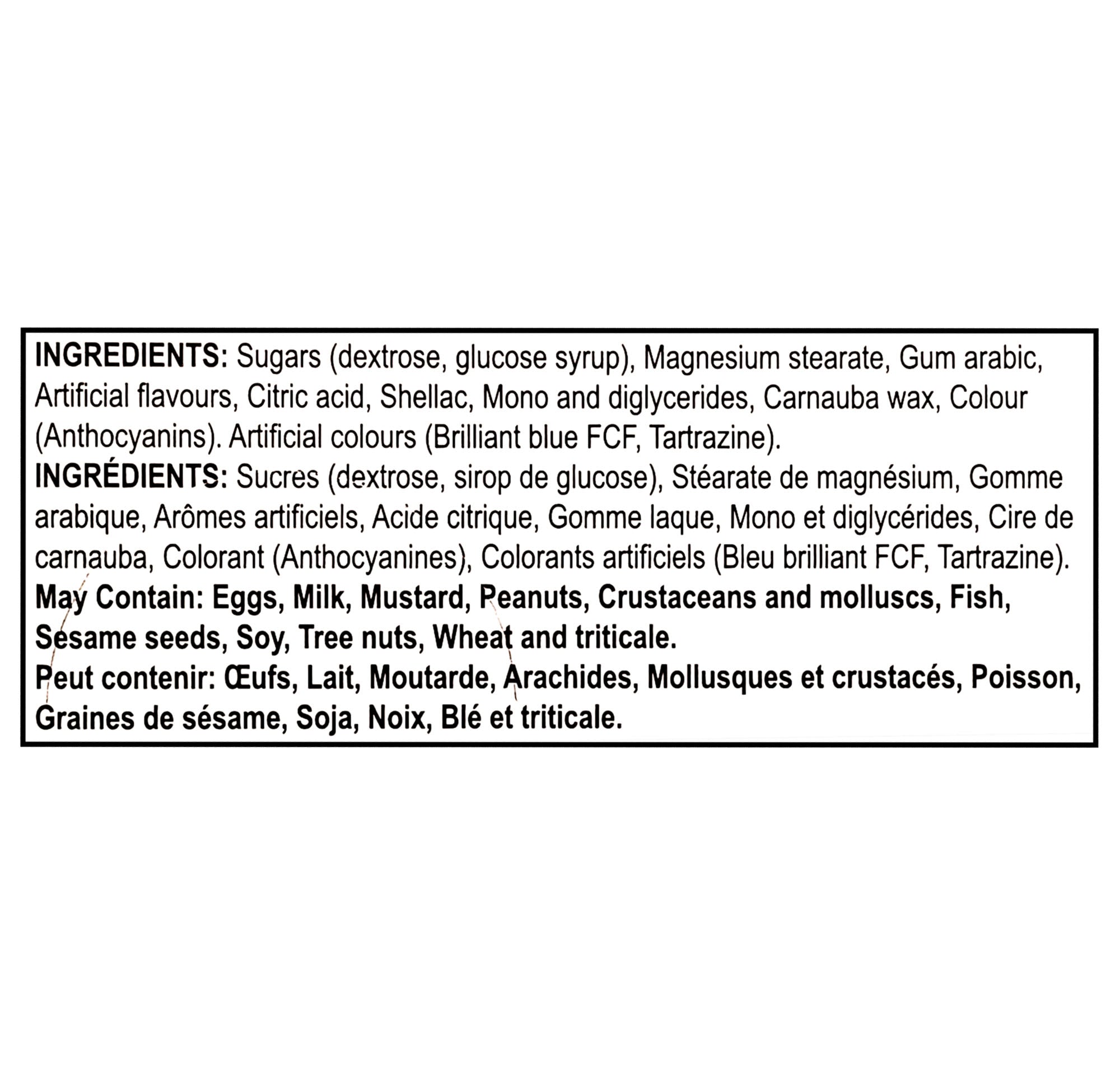 Barbie Camper Van Candy 12x15g ingredients label novelty fruit hard candy gluten-free Kosher