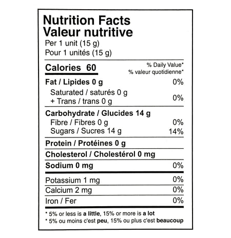 Barbie Camper Van Candy 15g nutrition facts label novelty hard candy