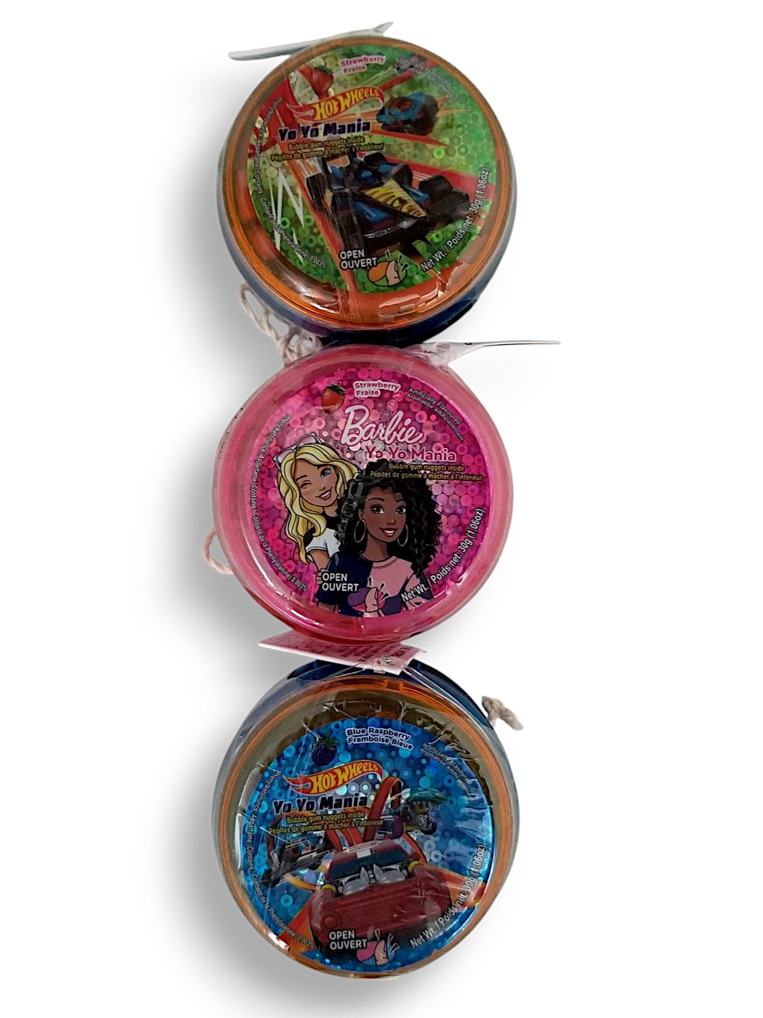 Barbie & Hot Wheels Yo Yo Mania, Novelty Toy In Three Colors, One Yo Yo 30g/1.1 oz. - Top Of Yo-Yo's