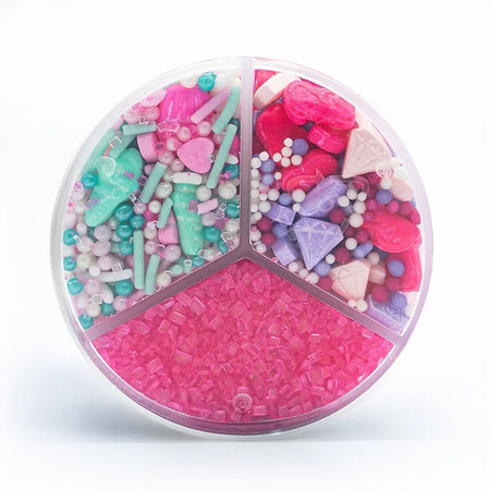 Barbie Sprinkle Mix, 210g, bottom of shaker.