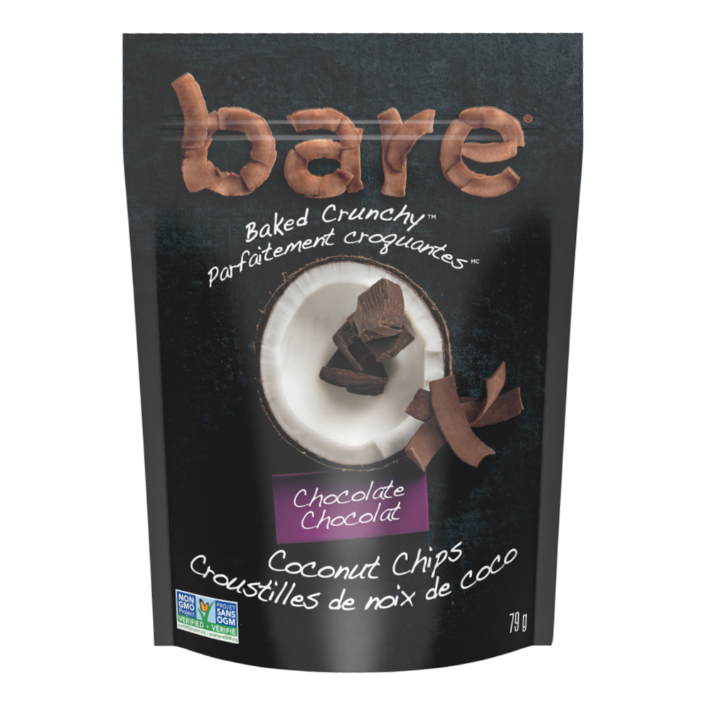 Bare Baked Crunchy Chocolate Coconut Chips, 79g/2.76 oz
