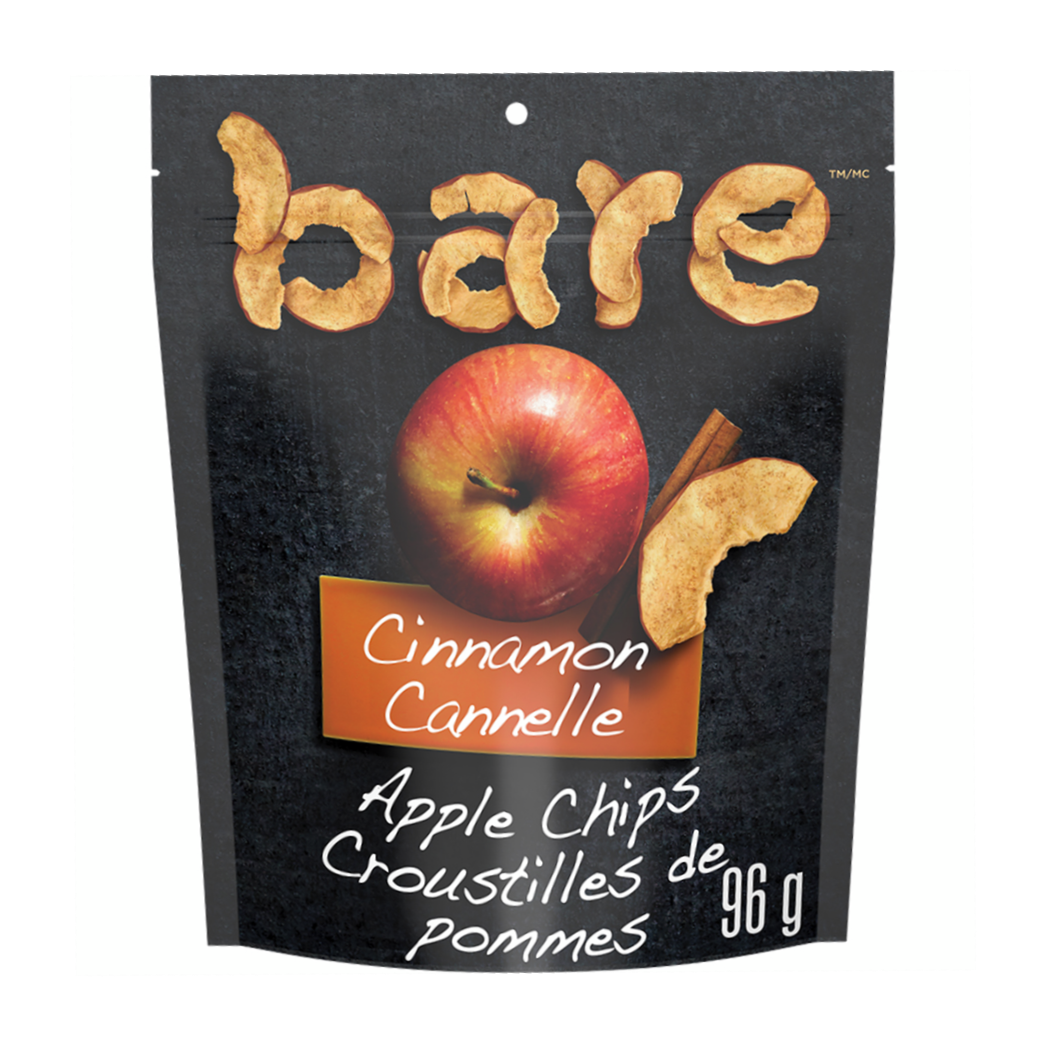 Bare Baked Crunchy Cinnamon Apple Chips – 96g (3.36 oz) Bag