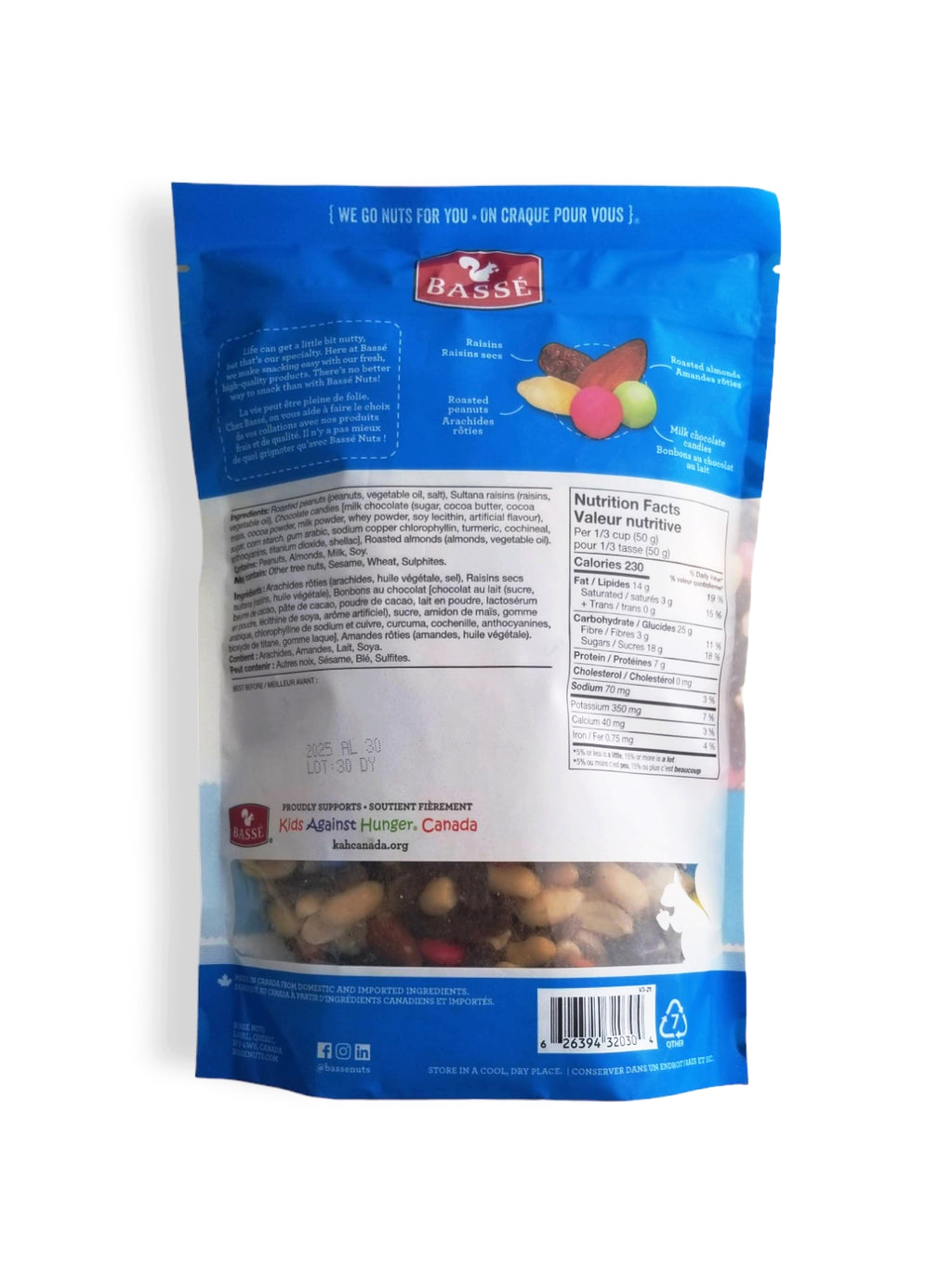 Basse Classic Trail Mix, 600g/21 oz