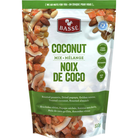 Front of Basse Coconut Mix, 510g/18 oz., Bag