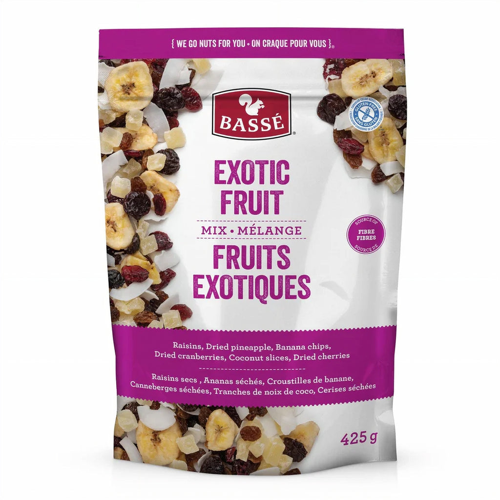 Front of Basse Exotic Fruit Mix, 425g/15 oz., Bag