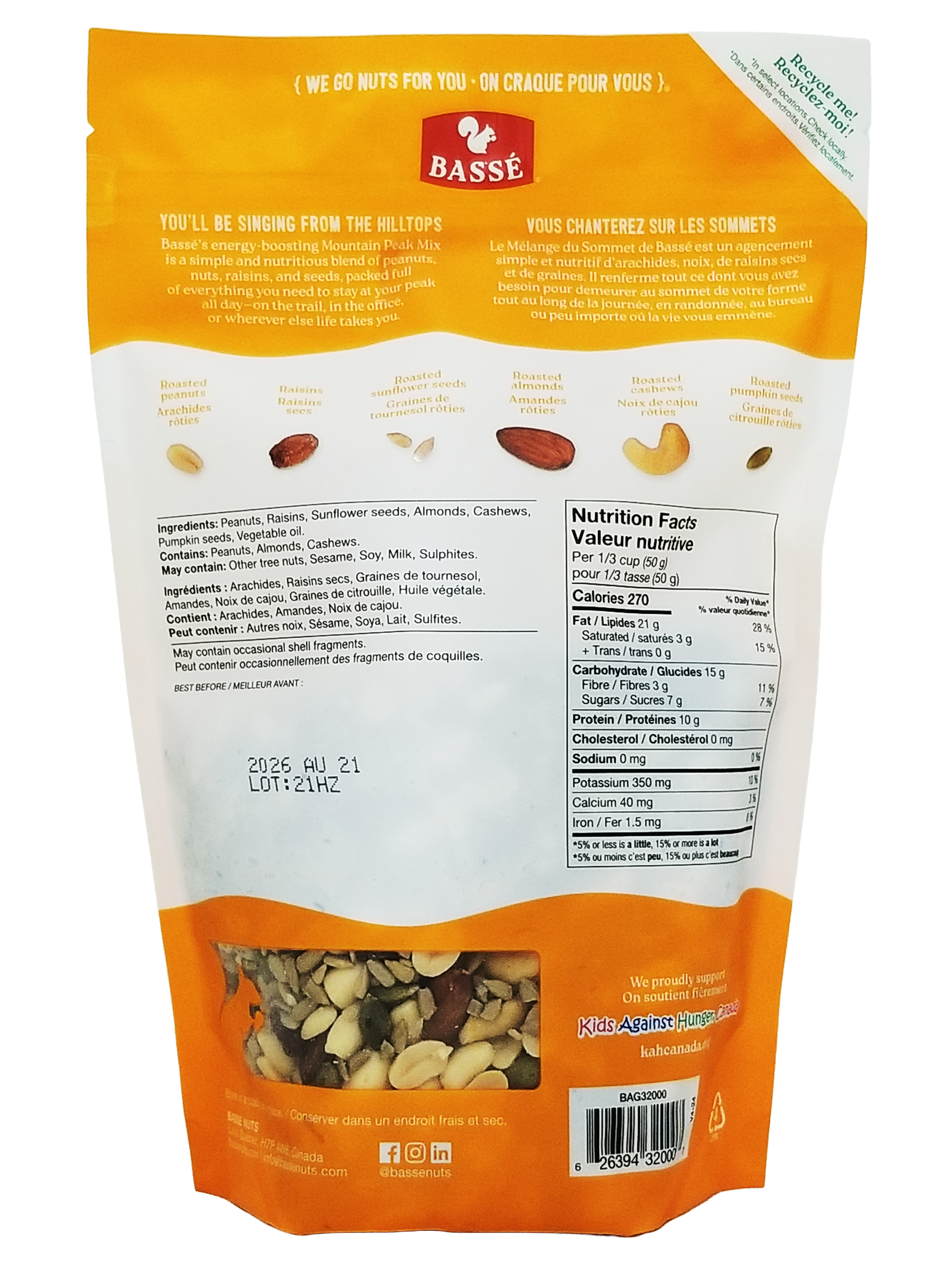 Basse Mountain Peak Mix 600g/21.2 oz