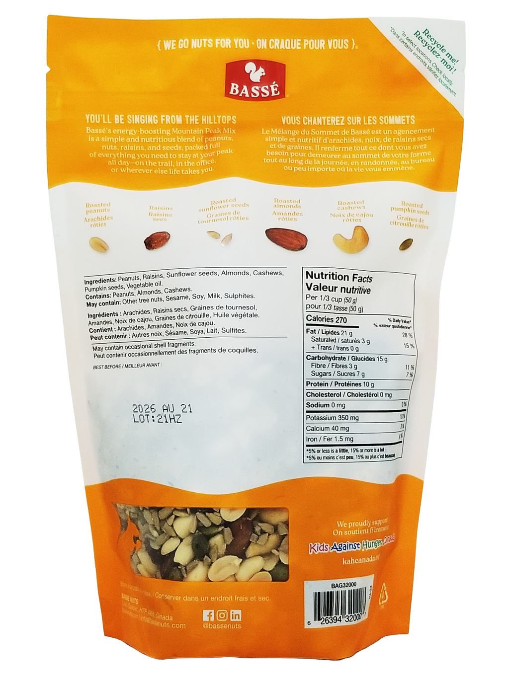 Basse Mountain Peak Mix 600g/21.2 oz