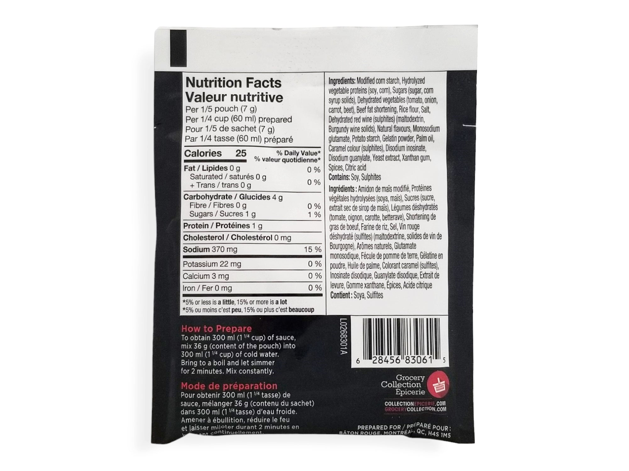 Baton Rouge Steakhouse & Bar Demi-Glace Sauce Mix, 36g/1.3 oz