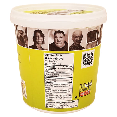 BeeMaid Pure Canadian Creamed Honey Unpasteurized 1kg (2.2 lbs)