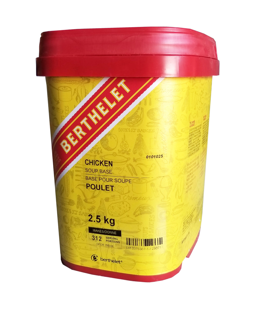 Berthelet Chicken Soup Base, 2.5kg/5.5 lbs., {Imported from Canada}