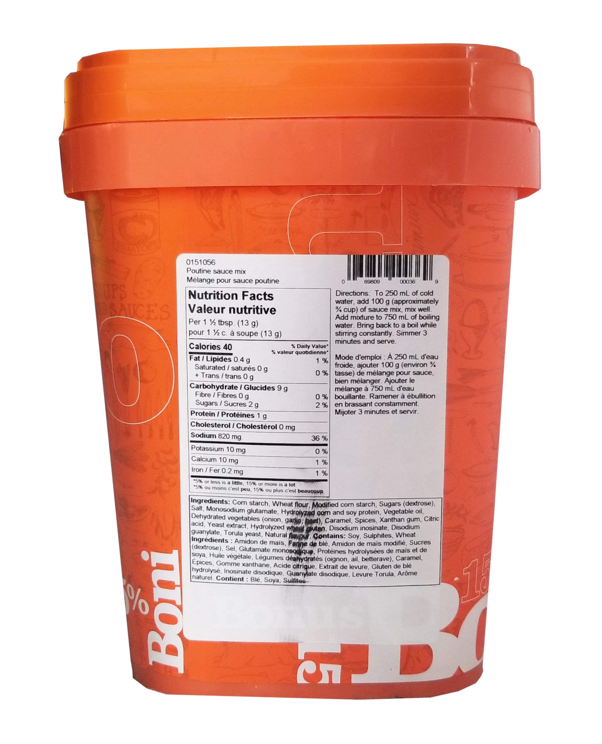 Berthelet Poutine Mix Sauce, Bulk Pail, 5.75 kg/12.5 lbs., {Imported f