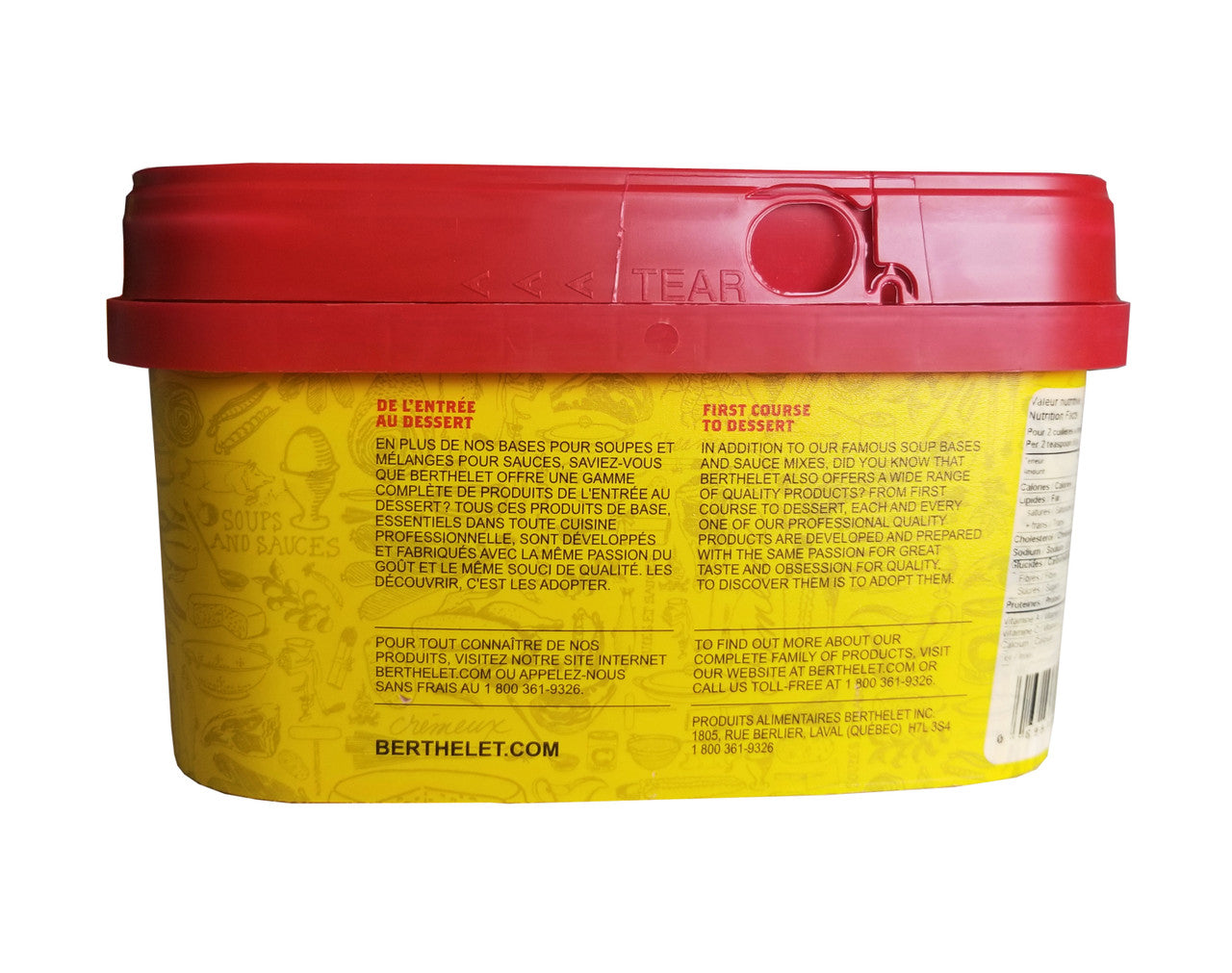 Berthelet Green Peppercorn Sauce Mix, 900g/2 lbs. Box {Imported from Canada}