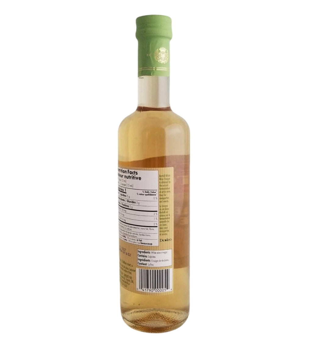 Bertolli White Wine Vinegar back