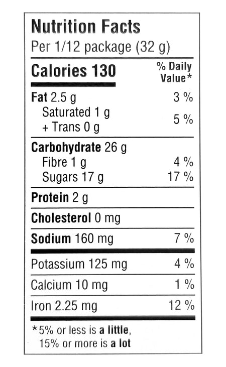 Betty Crocker Oreo Brownie Mix Nutrition Facts